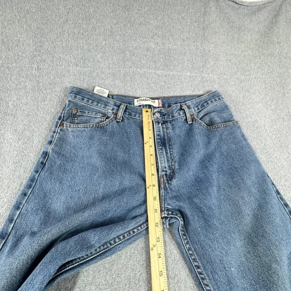 Levis 505 Jeans Mens 36x32 Blue Straight Red Tab Medium Wash Denim Pants Y2K VTG